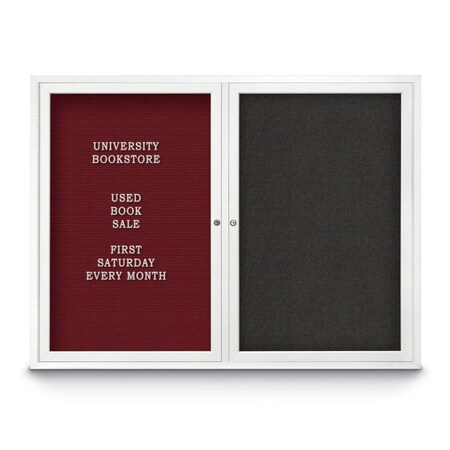 United Visual Products Corkboard, 96"x48", Dark Spruce/Gold UV435H-GOLD-DRKSPR